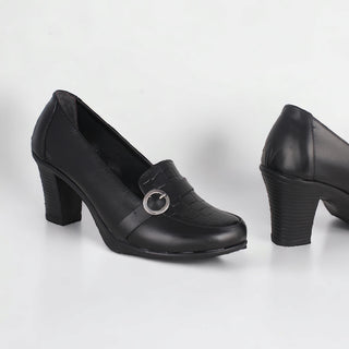 Comfortable high heels shoes/ genuine leather 100 % -8430