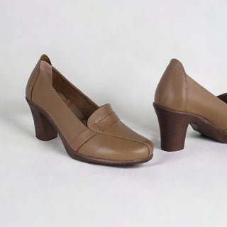 Comfortable high heels shoes/ genuine leather 100 % -8418