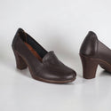 Comfortable high heels shoes/ genuine leather 100 % -8446