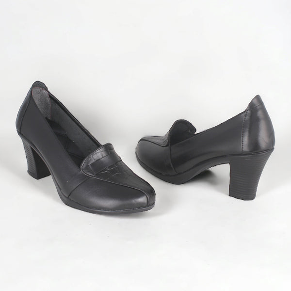 Comfortable high heels shoes/ genuine leather 100 % -8431