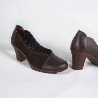 Comfortable high heels shoes/ genuine leather 100 % -8447