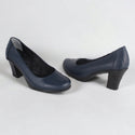 Comfortable high heels shoes/ genuine leather 100 % -8459