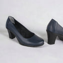 Comfortable high heels shoes/ genuine leather 100 % -8459