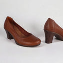Comfortable high heels shoes/ genuine leather 100 % -8450