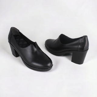 Comfortable high heels shoes/ genuine leather 100 % -8435