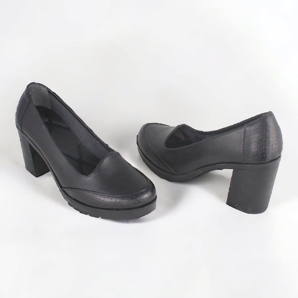 Comfortable high heels shoes/ genuine leather 100 % -8437