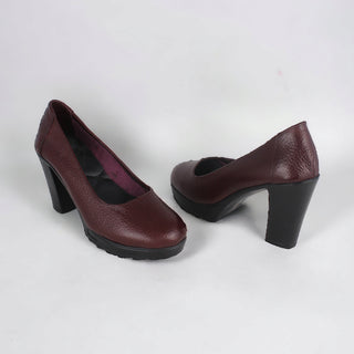 Comfortable high heels shoes/ genuine leather 100 % -8461