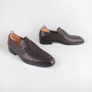 Men  shoes / 100 % genuine leather/ Brown -8609
