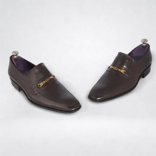 Formal shoes / 100% genuine leather -brown -8912