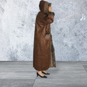 Winter Women's fur  - brown color -8634