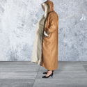 Winter Women's fur  - camel color -8636