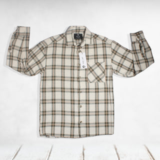 Checkered Long Sleeve Mens Shirt - made in Türkiye -8651