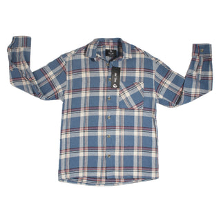 Checkered Long Sleeve Mens Shirt - made in Türkiye -8649