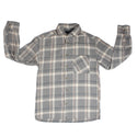 Checkered Long Sleeve Mens Shirt - made in Türkiye -8647