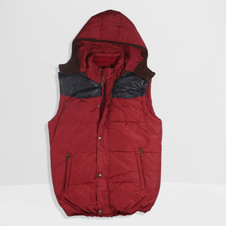 Men Warm winter vest with hoodie -8693