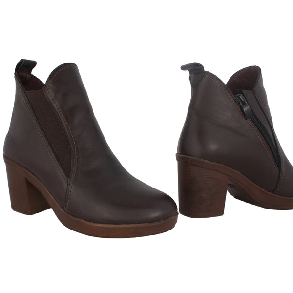 Comfortable women's winter shoes / genuine leather - made in Türkiye -8707