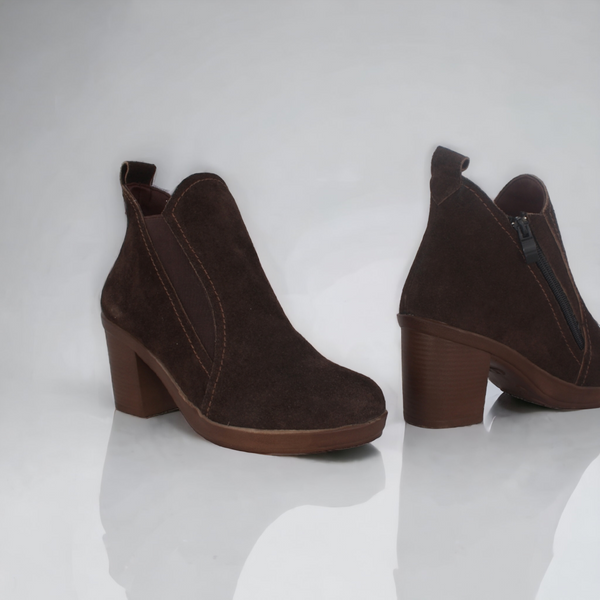 Comfortable women's winter shoes / genuine leather - made in Türkiye -8705