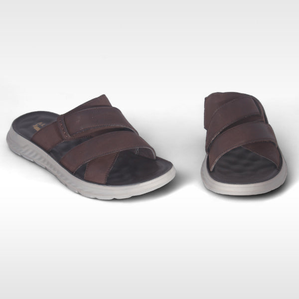 men comfortable summer slipper/ brown -8776