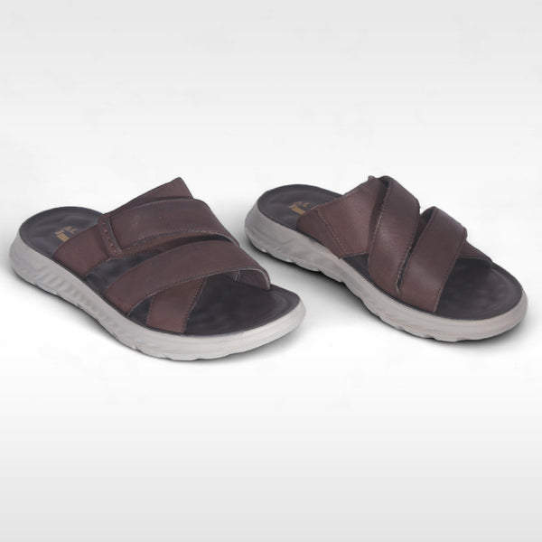 men comfortable summer slipper/ brown -8776