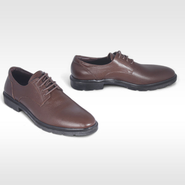 Men's formal shoes / 100% genuine leather - brown / made in Türkiye -8889