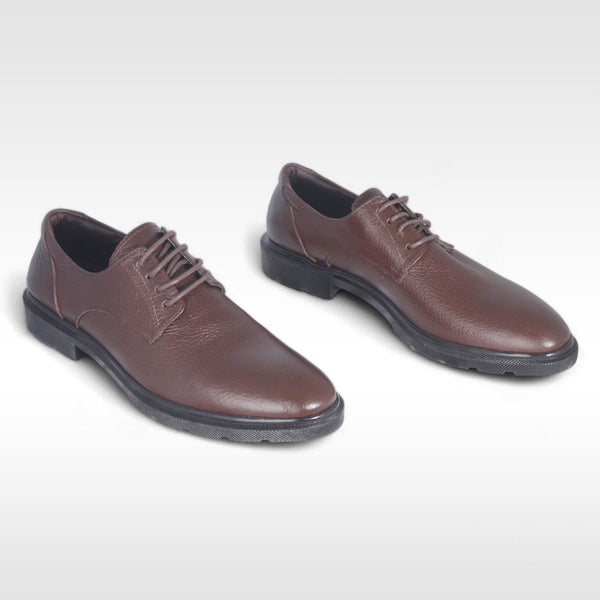 Men's formal shoes / 100% genuine leather - brown / made in Türkiye -8889