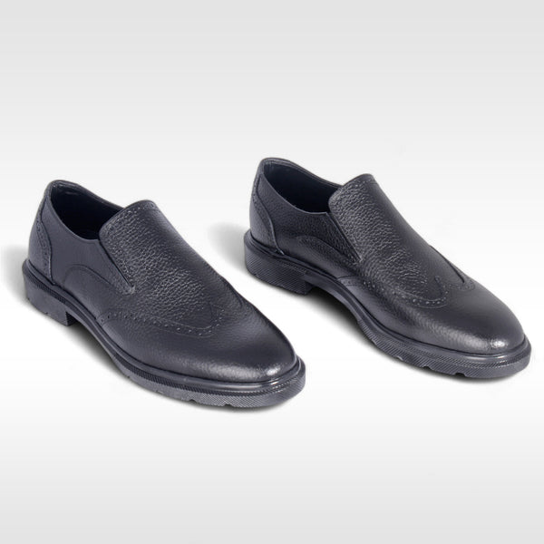 Men's formal shoes / 100% genuine leather - black / made in Türkiye -8885