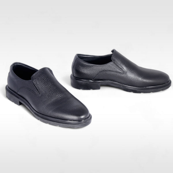 Men's formal shoes / 100% genuine leather - black / made in Türkiye -8886