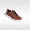 Comfortable men's sports shoes- genuine leathe / Made in Türkiye - Brown -8898