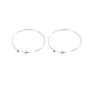 Earrings color silver  -700