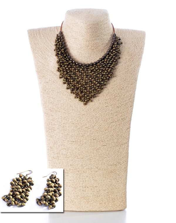 NECKLACE AND EARRINGS SET -1854