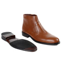 احذية شتوية رسمية جلد طبيعي 100 %، صناعة يدوية – لون عسلي -6203