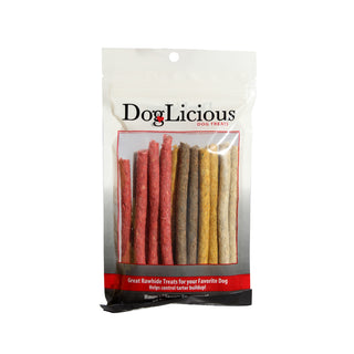 Multi-Colored Rawhide Sticks (dog treats) -3729