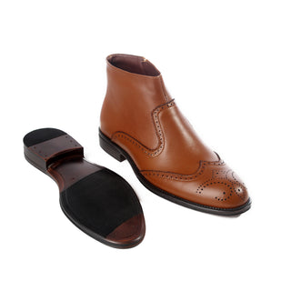 Formal winter shoes /  100% genuine leather -honey -6207