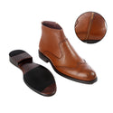 Formal winter shoes /  100% genuine leather -honey -6207