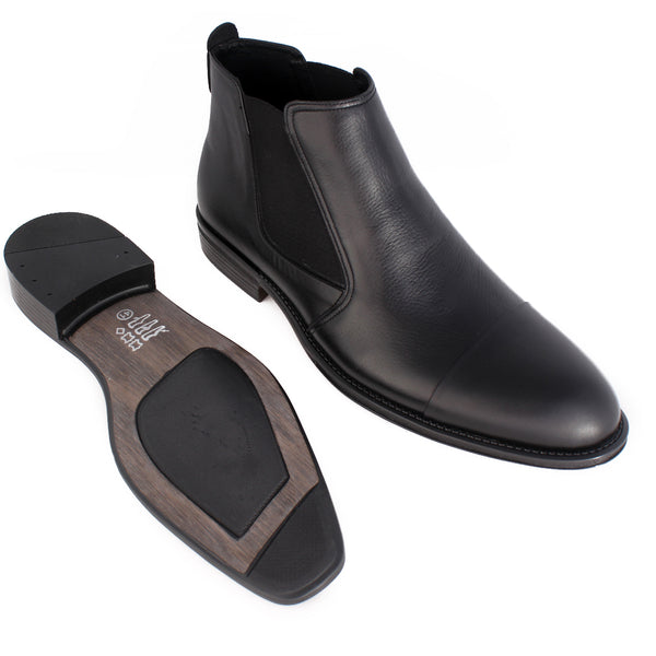 احذية  رسمية جلد طبيعي 100 %، صناعة يدوية – لون اسود -6179