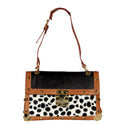 colorful Genuine leather women's handbag / 28*20 cm -7583