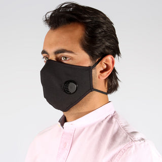 (K 95) Face Mask with inbuilt valve for easy breathing/ black -6286