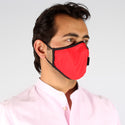 (K 95) Face Mask with inbuilt valve for easy breathing/ red -6287