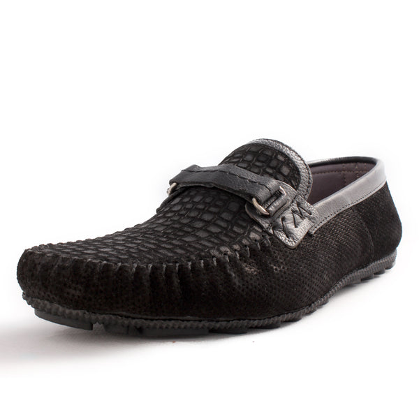 casual top sider shoes / black / made in Turkey -3390