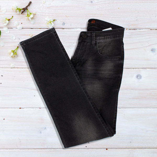 Denim black Pants/ made in turkey -3373