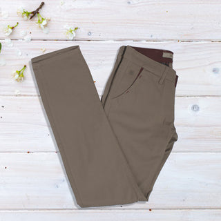 fabric pant- khaki/ made in Turkey -3378