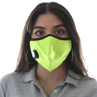 (K 95) Face Mask with inbuilt valve for easy breathing/ yellow -6289