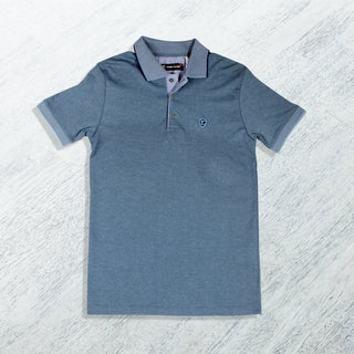 Men's polo t shirt styles- blue / made in Turkey -3369