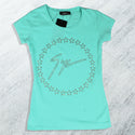 women t-shirt/ turkuaz/ cotoon + lycra/ made in Turkey -3420