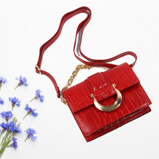women bag/ red 17 cm * 14 cm/ made in Turkey -7809