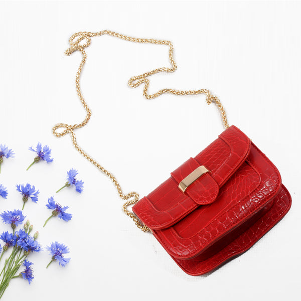 women bag/ red 15 cm * 13 cm/ made in Turkey -7811