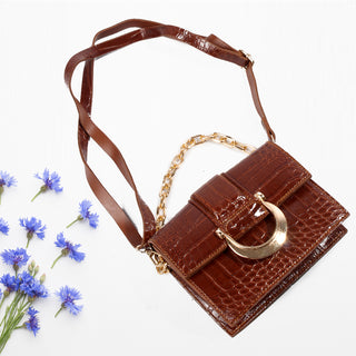women bag/ brown 17 cm * 14 cm/ made in Turkey -7817