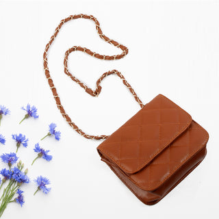 women bag/  brown 17 cm * 14 cm/ made in Turkey -7821
