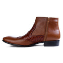 Formal winter shoes /  100% genuine leather -Honey -6499