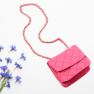 women bag/  pink 17 cm * 14 cm/ made in Turkey -7822